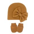 Baby Girl Hat Gloves Set Cotton Newborn Beanie for Girls Accessories Baby Cap Toddler Infant Bonnet Hats New Born Gift.