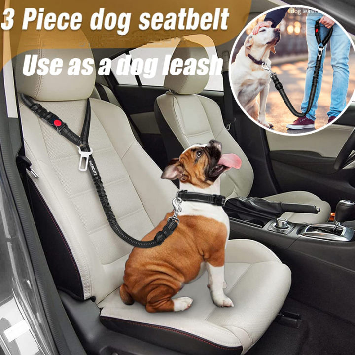 Pet Dog Car Seat Belts Durable Adjustable Harness Dog Leash Outdoor Travel  Car Safety Leash ko118