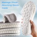 4D Sports Insoles Ultra-soft High-elasticity Pads Anti-pain Antibacterial Deodorant Pad Casual Cushion Arch Support Foot Insoles.