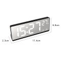 Multifunctional Electronic Clock Simple Multifunctional Big Screen Clock Alarm Clock Bedside Clock E.