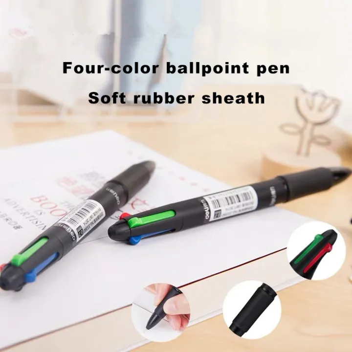 Deli%20Multifunction%20Ballpoint%20Pen%204%20in%201%20MultiColor%20Pen%200.7mm%20Retractable%20Ballpoint%20Pens%20For%20Marker%20Writing%20School%20Stationery%20-%20Image%206