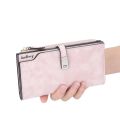 New Women Long Wallets Magnetic Buckle Top Quality Card Holder Classic Female Purse Zipper Wallet For Girl.