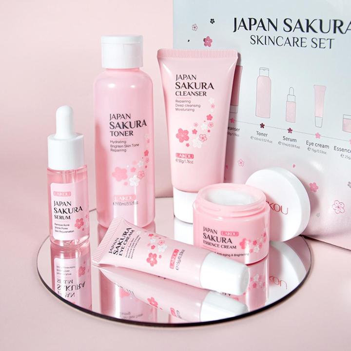 Laikou Japan Sakura Skincare 5Pcs Set