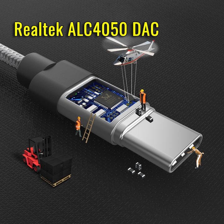 Realtek%20ALC4050%20PCM%2032bit/384K%20Digital%20Audio%20Converter%20DAC%20USB%20Type%20C%20To%203.5mm%20Headset%20Jack%20Aux%20Adapter%20Decoder%20OFC%20Pure%20Copper%20-%20Image%204