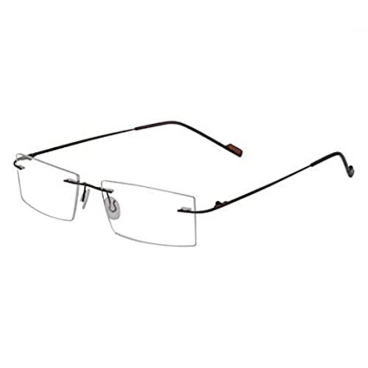 Elevate Your Style with a Rimless High-Quality Lightweight Trendy I Glass Frame - A Comfortable and Fashionable Accessory That's Easy to Clean.