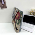 Elephant Printed Tote Bags Embroidered Shoulder Bags Lady Large Capacity Handbags. 