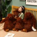 40cm -100cm simulation DJUNGELSKOG Brown Bear Giant Plush Teddy Bear Toy Stuffed Animals Soft Cushion Girl Kids Birthday Gift KEEMEEUYZO. 