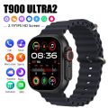 T900 Ultra 2 Full Touch Screen Smart Watch - Bluetooth Calls & Smart Features Heart Rate Monitor Large Display Upgraded VERSION.