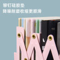 Book stand with pen holder, book holder, book holder, retractable bookshelf, simple reading shelf on the table, desktop storage of school supplies. 