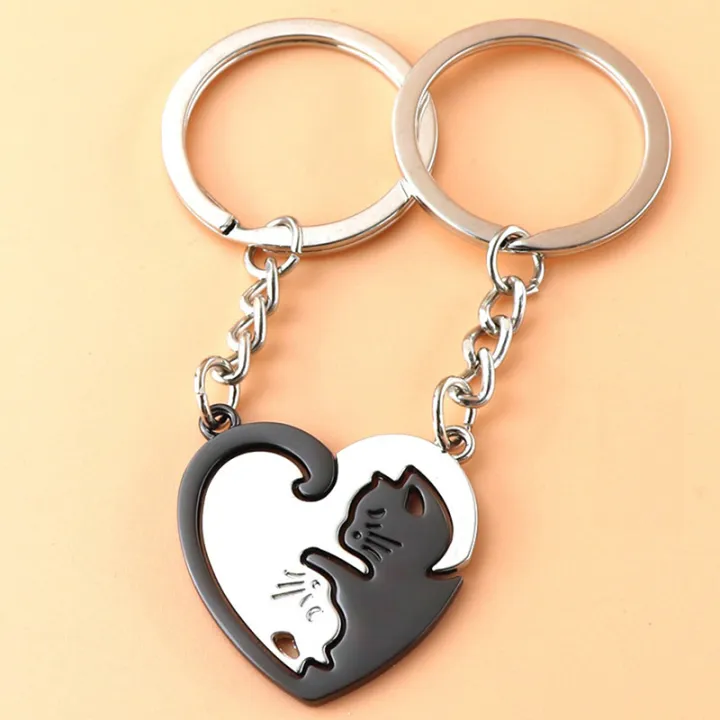 1Pair%20Cute%20Black%20Cat%20Keychain%20Patchwork%20Heart%20Round%20Couple%20Lovers%20Keyring%20Stainless%20Steel%20Backpack%20Car%20Key%20Ring%20Hanging%20Jewelry%20Cherry%20Super%20Store%20-%20Image%202