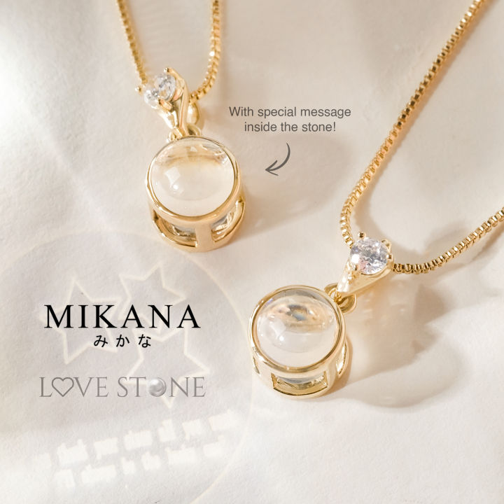 Mikana%20Valentines%20Love%20Stone%2018k%20Gold%20Plated%20Projector%20Pendant%20Necklace%20Collection%20Accessories%20For%20Women%20fashion%20korean%20free%20shipping%20sale%20japanese%20lovestone%20gift%20box%20-%20Image%202