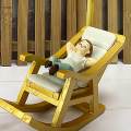 1:12 Scale Miniature Rocking Chair 1:12 Mini Rocking Chair for Photo Props. 