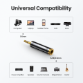 UGREEN 3.5MM to 6.5MM Audio Adapter  6.5mm Male to AUX Female to Jack Mono Audio Connector Speaker Sound Console Digital Piano Guitar Adapter. 