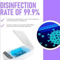 UV-C Ultraviolet Light Sterilizer Disinfection Box, Multifunctional Sterilization Box, Portable UV Sterilizer Aromatherapy Function Disinfector, Cell Phone Cleaners Box for iOS Android Smartphones. 