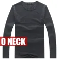 Spring High-elastic Cotton T-shirts Male V Neck  T Shirt Men's Long Sleeve Fitness Tshirt Asia size S-5XL. 