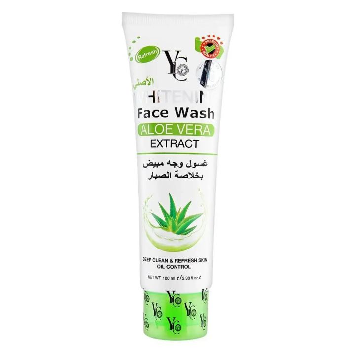YC%20Whitening%20Face%20Wash%20Aloe%20vera%20Extract%20-%20100ml%20-%20Image%202