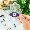 Sun Catcher Sticker Set Butterfly Evil Eye Flower of Life Palm Rainbow Maker Static Window Wall Stickers for Home Interior Decor. 