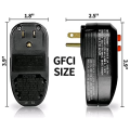 2X GFCI Replacement Plug Assembly 3-Prongs 15A 3-Wires with Ground Fault Circuit Interrupter RCD Protection US Plug. 