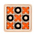 Parent-Child Interaction Wooden Board Game XO Tic Tac Toe Chess Funny Developing Intelligent Educational Toy Puzzles. 