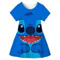Stitch New Kids Dresses For Girls Summer Dress Child Baby Sweet Princess Disney Stich Dress Designer Dress Baby Girl Clothes. 
