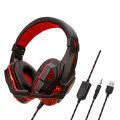 LED Light Wired Gaming Headphones With Microphone Noise-cancelling Gamer Headset for PC Computer Laptop PS4 PS5 Xbox. 