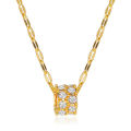 Women Simple Design Geometric Shape Pendant Necklace Clavicle Chain Jewelry Gift.