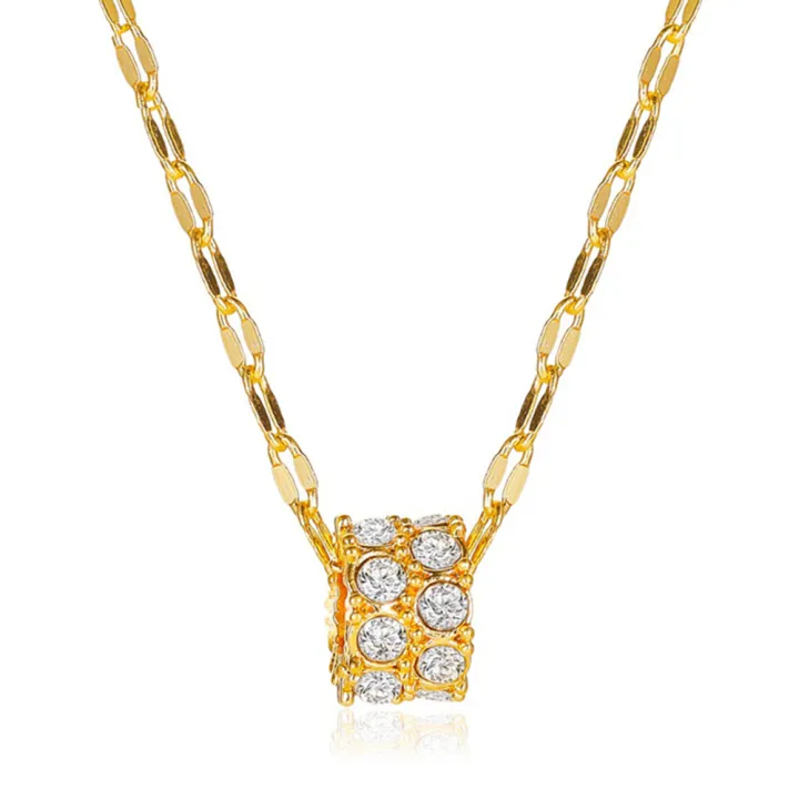 Women%20Simple%20Design%20Geometric%20Shape%20Pendant%20Necklace%20Clavicle%20Chain%20Jewelry%20Gift%20-%20Image%202