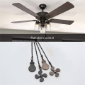 ZOROOM 16Pcs Ceiling Fan Pull Chain Set,Bulb and Fan Pattern Pull Chain Extension Fan Pull Chain Pendant 12 Inch (Red Bronze). 