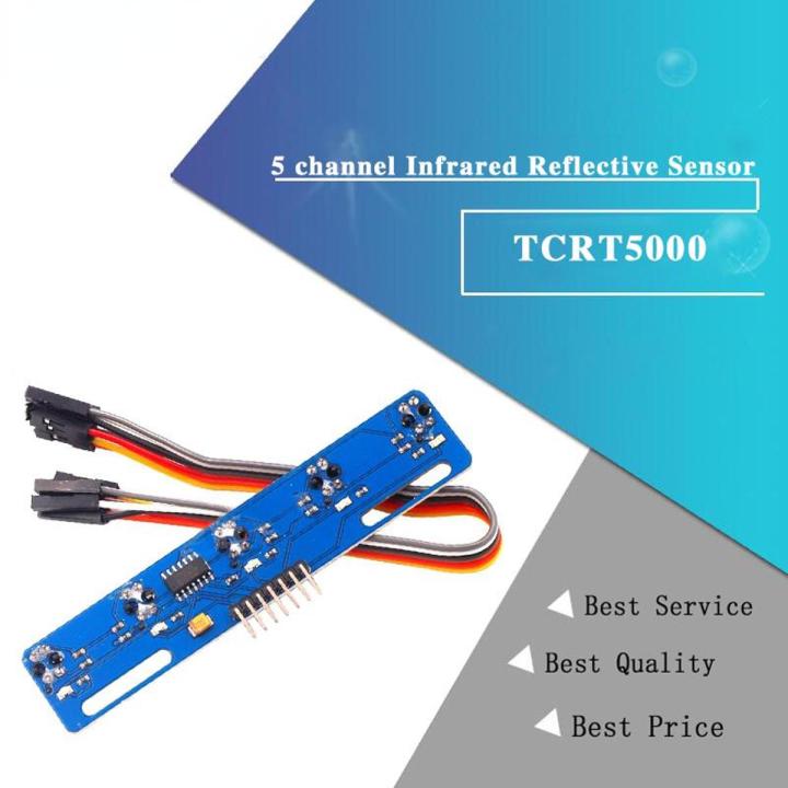 5 channel Infrared Reflective Sensor TCRT5000 KIT 5 way/road IR Photoelectric Switch Barrier Line Track Module