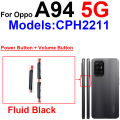 Volume Pwoer Side Button For OPPO A93 A94 A95 4G 5G Up Down Volume ON OFF Power Switch Side Keys Flex Cable Repair Parts. 