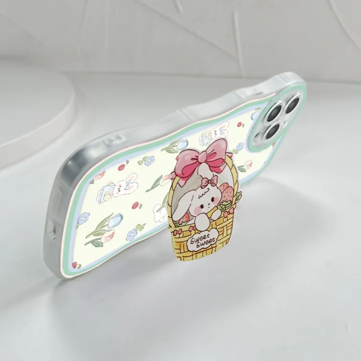 ZeroQiQi%20for%20Vivo%20Y17S%20Back%20Cover%20With%20Free%20Holder%20Holder%20Flower%20Bunny%20Wavy%20Wavy%20Phone%20Case%20Camera%20Protection%20Transparent%20TPU%20Soft%20Cover%20for%20Girls%20-%20Image%205