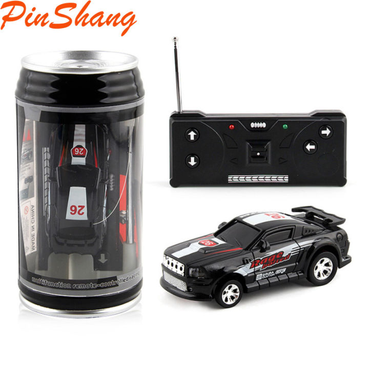 PinShang Mini Cans Remote Control Car With Light Effect Electric Racing Car Model Toys For Children Birthday Gifts