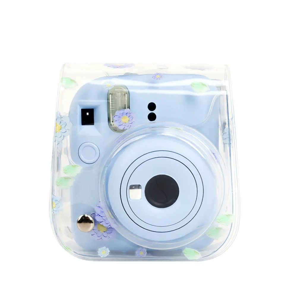 Instax mini12/11/9/8 Polaroid camera bag, transparent daisy starry
