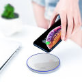 Ultra-thin Round 15W Qi Wireless Charging Pad Phone Charger for Samsung Galaxy. 