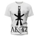 2022 new hot fashion Summer Men's AK47 T-shirt 3D Printing Round Neck Casual breathable plus size tops dropshipping.