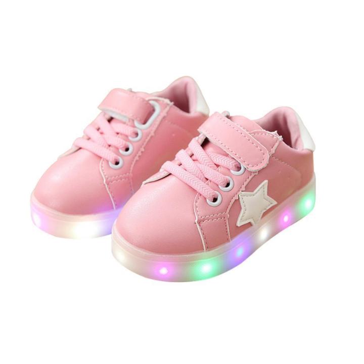 2019%20Hot%20Children%20Shoes%20With%20Colorful%20LED%20Light%20Baby%20Boys%20Girls%20Led%20Light%20Up%20Shoes%20Kids%20Sport%20Shoes%20Glowing%20Sneakers%20Boys%20Girls%20Ligthed%20Shoes(Pink%20EU:24)%20-%20Image%203