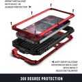 For iPhone 13 Pro Max R-JUST Shockproof Waterproof Dust-proof Metal + Silicone Protective Case with Holder. 