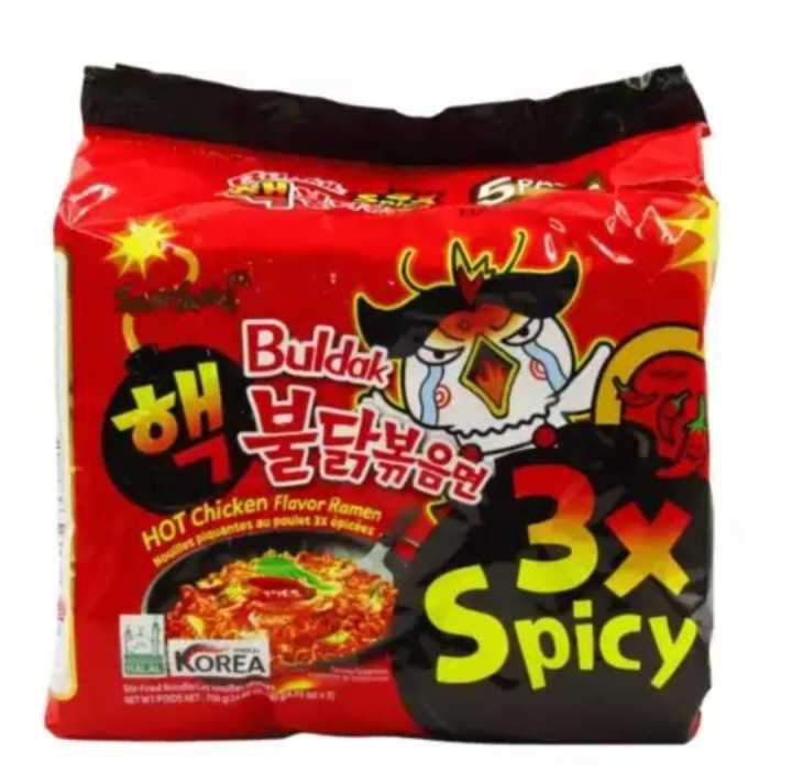 3x Spicy Hot Chicken Ramen- 140gm* 5 pcs