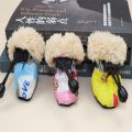 Thickened Super Warm Pet Product Winter Dog Boots Paw Protectors Dog Shoes Cotton Shoes.