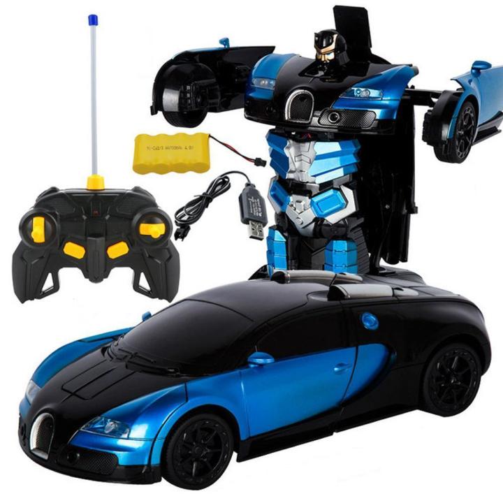 Niceeshop 1:14 Model Rc Car Robot Deformation Car One Button 2.4Ghz Remote Control Car