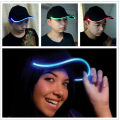 Unisex LED Light Cap Baseball Caps Luminous Optical Fiber Peaked Cap Stage Flashing Hip-Hop Caps Bright Glow In Dark Sport Hat. 