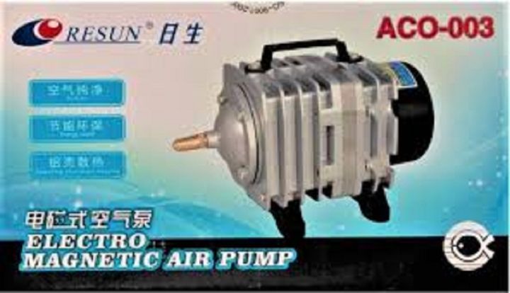 Resun ACO- 003 for 2000L to 3000L Biofloc Fish Farming, Air Pump ,Power: 35W,Flow:65L/Min,Pressure:27Kpa FCO and probiotic Culture etc