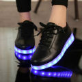 【selevn roind】 Comemore 2023 Adult Unisex Womens Mens Kid Luminous Sneakers Glowing USB Charge Boys LED Colorful Light-up Shoes Girls Footwear. 