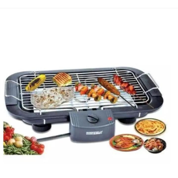 Electric BBQ Grill Machine - Black | Daraz.com.bd