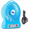 Mini USB Rechargeable Fan - Black Re-chargeable battery. 