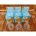 Feeding Liquid Silicone Nipplle Pacifier Nibbleer for Baby Bottle Replace - 2 PCS ( apple.bear).
