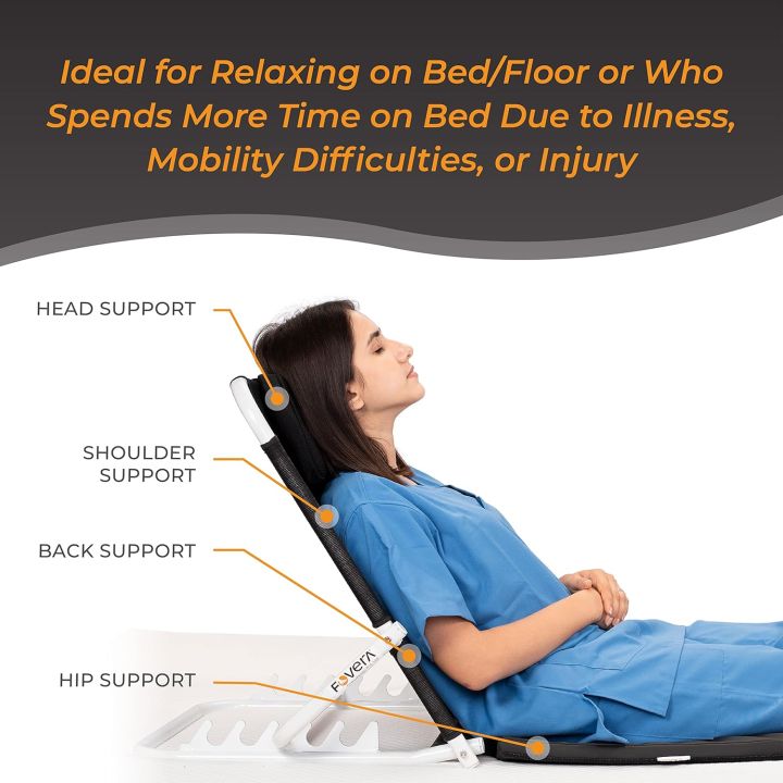 Adjustable Hospital Back Rest for Use on Bed, Back Support for Patient ...