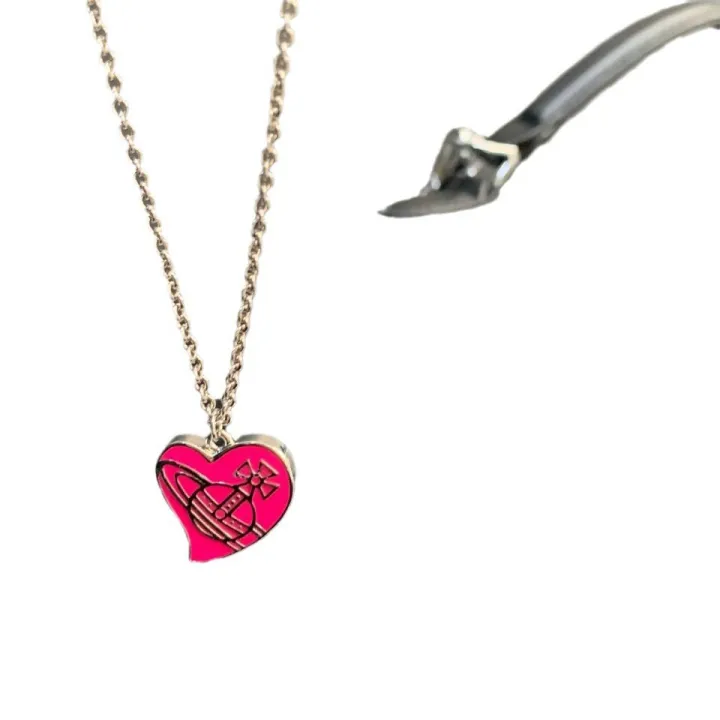 Queen%20Mother%20West%20Vintage%20Y2K%20Planet%20Letters%20Rose%20Pink%20Drop%20Oil%20Love%20Pendant%20Necklace%20Female%20Sweet%20Cool%20Wind%20Clavicle%20Chain%20Tide%20-%20Image%205