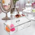 Clear Organizer Desk Makeup Holder Storage Organizer Box Storage Bins for Crafts Dresser.