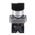 22mm Latching 2 NO 3-Position Rotary Selector Select Switch ZB2-BE101C Black.